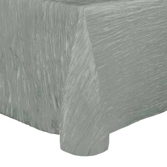 Ultimate Textile Crinkle Taffeta - Delano 90 x 132-Inch Rectangular Tablecloth with Rounded Corners