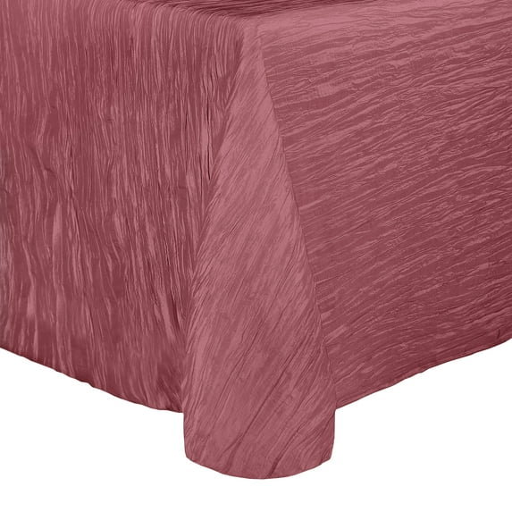 Ultimate Textile Crinkle Taffeta - Delano 90 x 132-Inch Rectangular Tablecloth with Rounded Corners