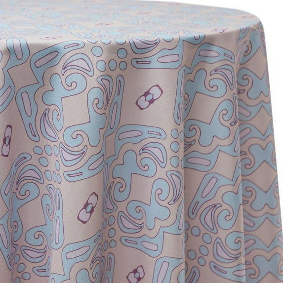 Ultimate Textile Dream States 90-Inch Round Patterned Tablecloth