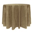 thumbnail image 1 of Ultimate Textile Embroidered Pintuck Taffeta 126-Inch Round Tablecloth Taupe, 1 of 3