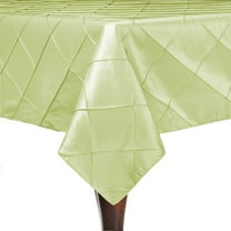 Ultimate Textile Embroidered Pintuck Taffeta 48 x 72-Inch Rectangular Tablecloth