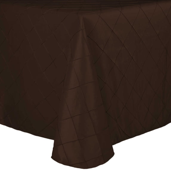 Ultimate Textile Embroidered Pintuck Taffeta 54 x 120-Inch Oval Tablecloth