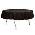 thumbnail image 1 of Ultimate Textile Embroidered Pintuck Taffeta 60-Inch Round Tablecloth Espresso Dark Brown, 1 of 3