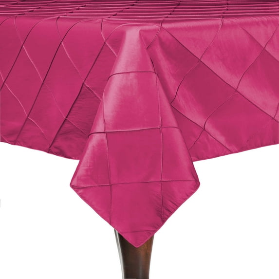 Ultimate Textile Embroidered Pintuck Taffeta 60 x 102-Inch Rectangular Tablecloth