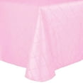 thumbnail image 1 of Ultimate Textile Embroidered Pintuck Taffeta 60 x 84-Inch Oval Tablecloth Bubble Gum Pink, 1 of 2