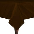 thumbnail image 1 of Ultimate Textile Embroidered Pintuck Taffeta 60 x 90-Inch Rectangle Tablecloth Chocolate Light Brown, 1 of 3