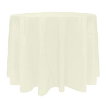 Ultimate Textile Embroidered Pintuck Taffeta 90-Inch Round Tablecloth Ivory Cream
