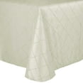 thumbnail image 1 of Ultimate Textile Embroidered Pintuck Taffeta 90 x 132-Inch Rectangle Tablecloth with Rounded Corners Ivory Cream, 1 of 3