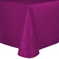thumbnail image 1 of Ultimate Textile Embroidered Pintuck Taffeta 90 x 132-Inch Rectangle Tablecloth with Rounded Corners Raspberry, 1 of 3