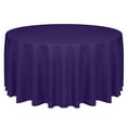 thumbnail image 1 of Ultimate Textile Faux Burlap - Havana 108-Inch Round Tablecloth - Basket Weave, Purple, 1 of 3