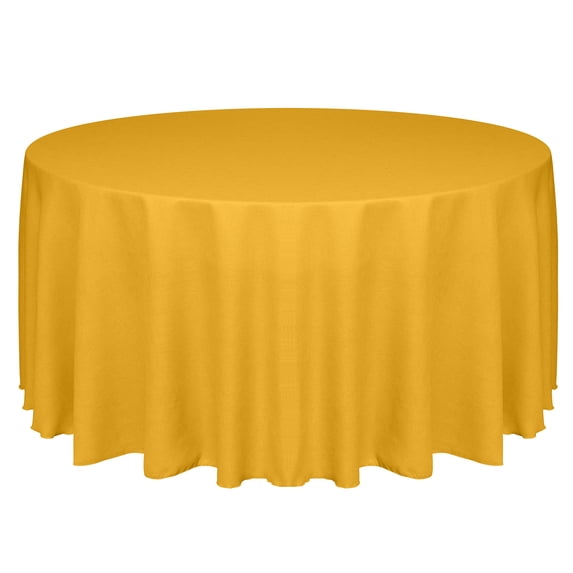 Ultimate Textile Faux Burlap - Havana 108-Inch Round Tablecloth