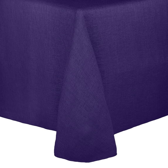 Ultimate Textile Faux Burlap - Havana 60 x 102-Inch Oval Tablecloth