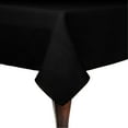 thumbnail image 1 of Ultimate Textile Faux Burlap - Havana 60 x 108-Inch Rectangular Tablecloth - Basket Weave, Black, 1 of 3