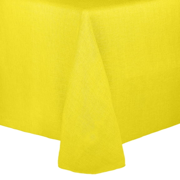 Ultimate Textile Faux Burlap - Havana 60 x 120-Inch Oval Tablecloth