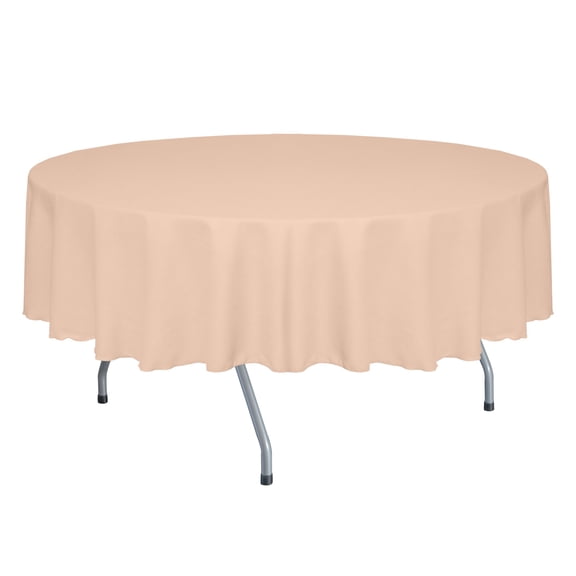 Ultimate Textile Faux Burlap - Havana 72-Inch Round Tablecloth