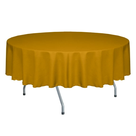 Ultimate Textile Faux Burlap - Havana 72-Inch Round Tablecloth