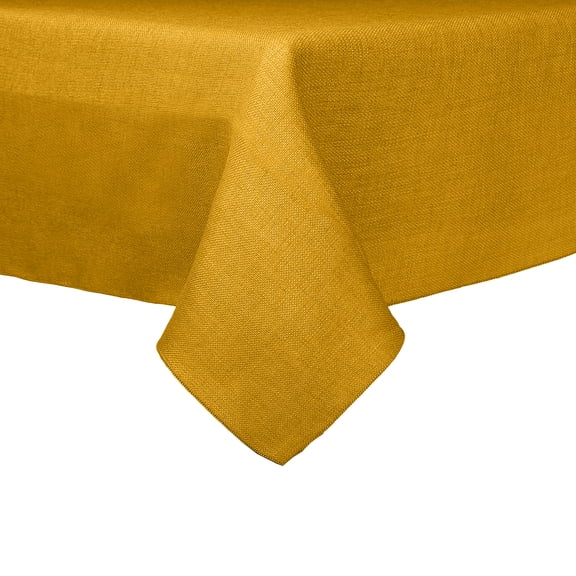 Ultimate Textile Faux Burlap - Havana 72 x 120-Inch Rectangular Tablecloth