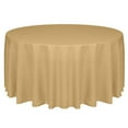 thumbnail image 1 of Ultimate Textile Faux Burlap - Havana 96-Inch Round Tablecloth, 1 of 3