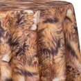 thumbnail image 1 of Ultimate Textile Faux Fur 90-Inch Round Patterned Tablecloth, 1 of 2