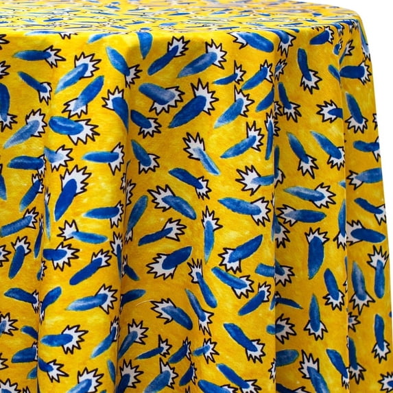 Ultimate Textile Firecracker 60-Inch Round Tablecloth