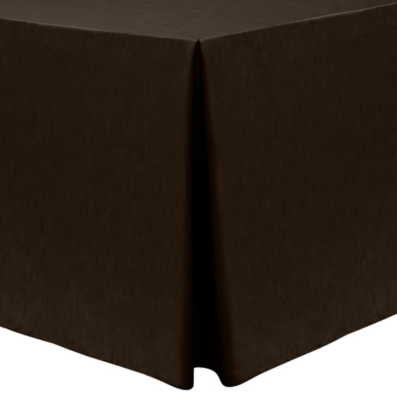 Ultimate Textile Fitted Tablecloth - Shirred Pleat Table Skirt