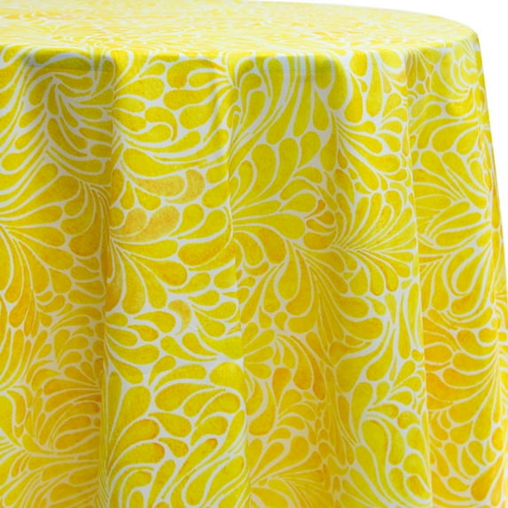 Ultimate Textile Fleur 108-Inch Round Patterned Tablecloth
