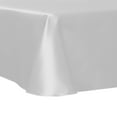 thumbnail image 1 of Ultimate Textile Herringbone - Fandango 60 x 120-Inch Oval Tablecloth, White, 1 of 3