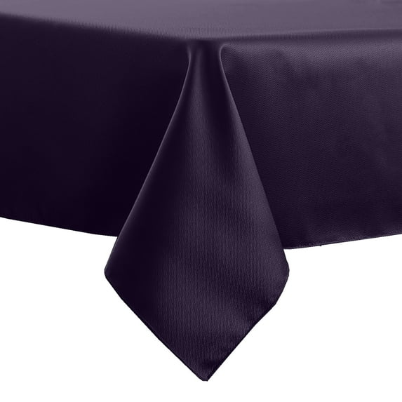 Ultimate Textile Herringbone - Fandango 72 x 108-Inch Rectangular Tablecloth, Purple