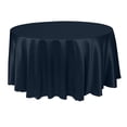 thumbnail image 1 of Ultimate Textile Herringbone - Fandango 90-Inch Round Tablecloth, Navy Blue, 1 of 3