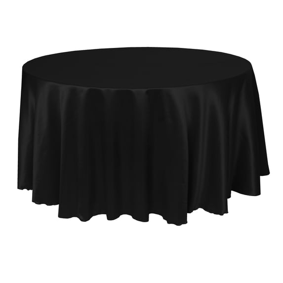 Ultimate Textile Herringbone - Fandango 90-inch Round Tablecloth, Black