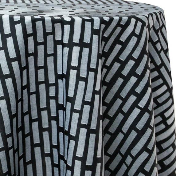 Ultimate Textile Junction 114-Inch Round Patterned Tablecloth