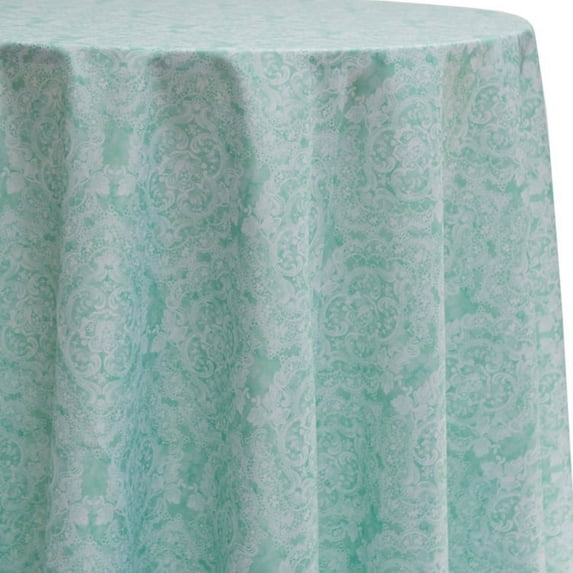 Ultimate Textile Kensington 96-Inch Round Patterned Tablecloth
