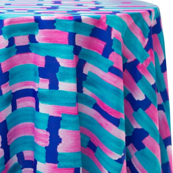 Ultimate Textile Komodo 102-Inch Round Patterned Tablecloth