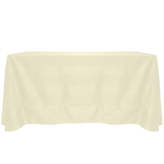 Ultimate Textile Modern Damask Kenya 108 x 156-Inch Rectangular Tablecloth Natural Ivory Cream
