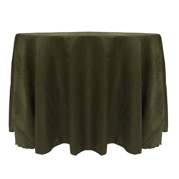 Ultimate Textile Modern Damask Kenya 114-Inch Round Tablecloth Jungle Green