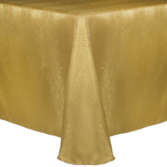 Ultimate Textile Modern Damask Kenya 60 x 102-Inch Oval Tablecloth