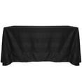 thumbnail image 1 of Ultimate Textile Modern Damask Kenya 90 x 132-Inch Rectangular Tablecloth Black, 1 of 4