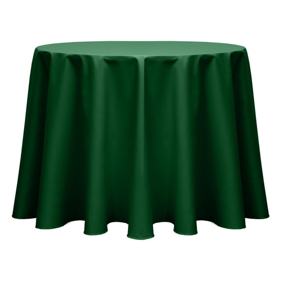 Ultimate Textile Poly-cotton Twill 102-Inch Round Tablecloth Hunter Green