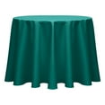 thumbnail image 1 of Ultimate Textile Poly-cotton Twill 108-Inch Round Tablecloth Teal, 1 of 3