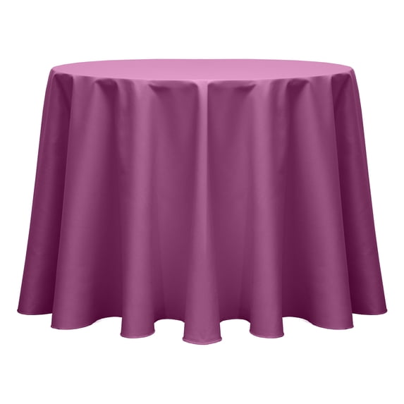 Ultimate Textile Poly-cotton Twill 120-Inch Round Tablecloth Plumberry