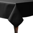 thumbnail image 1 of Ultimate Textile Poly-cotton Twill 52 x 70-Inch Rectangular Tablecloth Black, 1 of 3