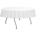 thumbnail image 1 of Ultimate Textile Poly-cotton Twill 60-Inch Round Tablecloth White, 1 of 3