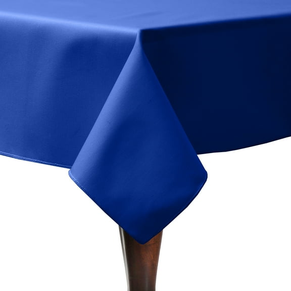Ultimate Textile Poly-cotton Twill 60 x 60-Inch Square Tablecloth Royal Blue
