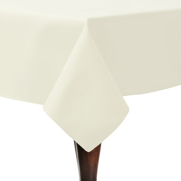 Ultimate Textile Poly-cotton Twill 72 x 72-Inch Square Tablecloth Ivory Cream