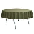 thumbnail image 1 of Ultimate Textile Poly-cotton Twill 84-Inch Round Tablecloth Olive Green, 1 of 3