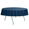 thumbnail image 1 of Ultimate Textile Poly-cotton Twill 84-Inch Round Tablecloth Royal Blue, 1 of 3