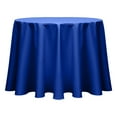 thumbnail image 1 of Ultimate Textile Poly-cotton Twill 90-Inch Round Tablecloth Royal Blue, 1 of 3