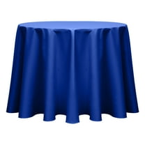 Ultimate Textile Poly-cotton Twill 90-Inch Round Tablecloth Royal Blue