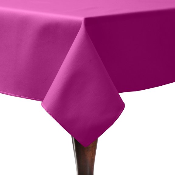 Ultimate Textile Poly-cotton Twill 90 x 90-Inch Square Tablecloth Raspberry Red