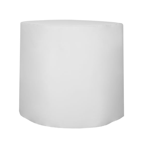 Ultimate Textile Polyester Cocktail Table Cover, 42"H, White, 30-Inch Round Fitted, 5 Pack